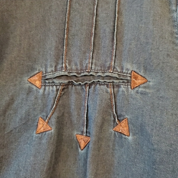 Roper western cotton button down L top - Picture 4 of 7